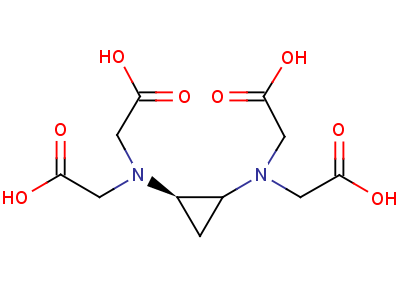 反式-N,N-1,2-環(huán)丙烷二基雙(N-(羧基甲基)-甘氨酸結(jié)構(gòu)式,62491-04-7結(jié)構(gòu)式