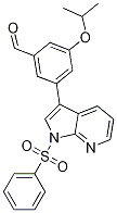 3-異丙氧基-5-(1-(苯基磺?；?-1H-吡咯并[2,3-b]吡啶-3-基)苯甲醛結構式_1001414-26-1結構式