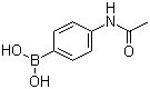 4-乙酰胺基苯硼酸結(jié)構(gòu)式_101251-09-6結(jié)構(gòu)式