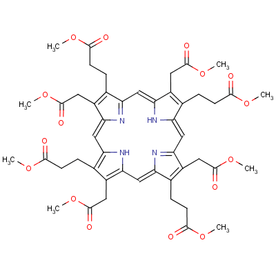 尿卟啉I八甲基酯結構式_10170-03-3結構式