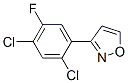 3-(2,4-Dichloro-5-fluorophenyl)isoxazole Structure,103318-73-6Structure