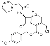 7-苯乙酰氨基-3-氯甲基-4-頭孢烷酸對(duì)甲氧基芐酯結(jié)構(gòu)式_104146-10-3結(jié)構(gòu)式