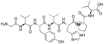 甘氨酰-L-纈氨酰-L-酪氨酰-L-纈氨酰-L-組氨酰-L-脯氨酰-L-纈氨酸結(jié)構(gòu)式_133605-55-7結(jié)構(gòu)式