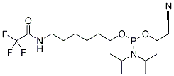 2-Cyanoethyl 6-(2,2,2-trifluoroacetamido)hexyl diisopropylphosphoramidite Structure,133975-85-6Structure