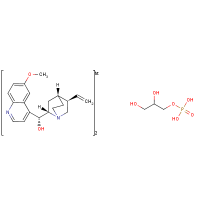 奎寧甘油磷酸鹽結(jié)構(gòu)式_146-39-4結(jié)構(gòu)式