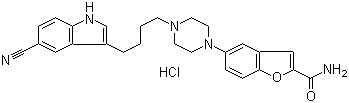 維拉唑酮結(jié)構(gòu)式_163521-08-2結(jié)構(gòu)式