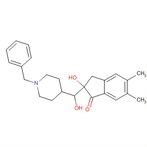 2-[(1-Benzylpiperidin-4-yl)hydroxymethyl]-5,6-dimethoxyindan-1-one Structure,197010-20-1Structure