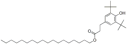 Octadecyl 3-(3,5-di-tert-butyl-4-hydroxyphenyl)propionate Structure,2082-79-3Structure