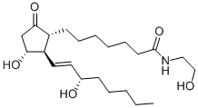 (8Xi,13E)-11,15-二羥基-N-(2-羥基乙基)-9-氧代前列腺-13-烯-1-酰胺結(jié)構(gòu)式_210976-81-1結(jié)構(gòu)式