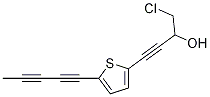 1-Chloro-4-(5-(penta-1,3-diynyl)thiophen-2-yl)but-3-yn-2-ol Structure,26905-70-4Structure