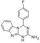 4-(4-氟苯基)-1,4-二氫[1,3,5]噻嗪并[1,2-a][1,3]苯并咪唑-2-胺結(jié)構(gòu)式_305852-99-7結(jié)構(gòu)式