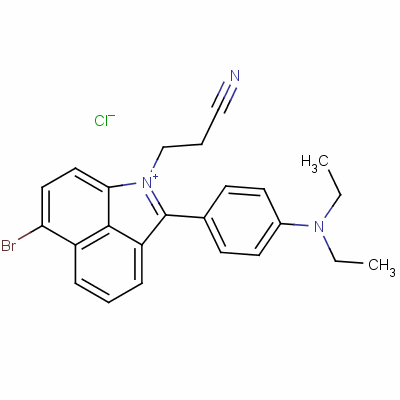 6-Bromo-1-(2-cyanoethyl)-2-[4-(diethylamino)phenyl]benz[cd]indolium chloride Structure,31352-16-6Structure