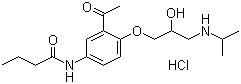 鹽酸醋丁洛爾結(jié)構(gòu)式_34381-68-5結(jié)構(gòu)式