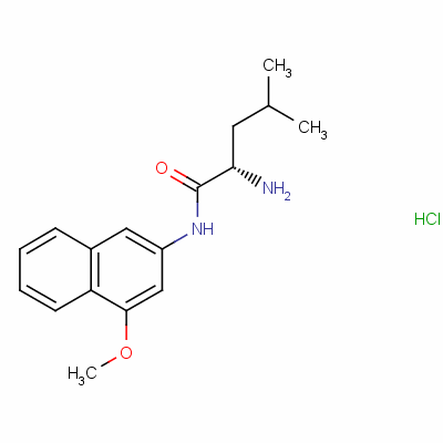 L-亮氨酸  4-甲氧基-β-萘酰胺鹽酸鹽結(jié)構(gòu)式_4467-68-9結(jié)構(gòu)式