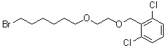 Benzene, 2-[[2-[(6-bromohexyl)oxy]ethoxy]methyl]-1,3-dichloro Structure,503070-57-3Structure