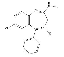 氯氮卓結(jié)構(gòu)式_58-25-3結(jié)構(gòu)式