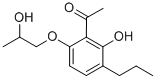 1-[2-羥基-6-(2-羥基丙氧基)-3-丙基苯基]-1-乙酮結(jié)構(gòu)式_58974-96-2結(jié)構(gòu)式