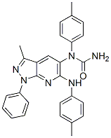 (9CI)-n-[3-甲基-6-[(4-甲基苯基)氨基]-1-苯基-1H-吡唑并[3,4-b]吡啶-5-基]-n-(4-甲基苯基)-脲結(jié)構(gòu)式_603092-95-1結(jié)構(gòu)式