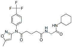 (9CI)-N-[2-(環(huán)己基氨基)-2-氧代乙基]-N-(5-甲基-3-異噁唑基)-N-[4-(三氟甲基)苯基]-戊二酰胺結(jié)構(gòu)式_603945-84-2結(jié)構(gòu)式