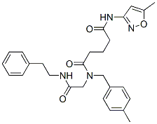 Pentanediamide, n-(5-methyl-3-isoxazolyl)-n-[(4-methylphenyl)methyl]-n-[2-oxo-2-[(2-phenylethyl)amino]ethyl]-(9ci) Structure,604758-66-9Structure