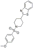 Piperidine, 4-(2-benzothiazolyl)-1-[(4-methoxyphenyl)sulfonyl]-(9ci) Structure,605628-21-5Structure