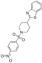 Piperidine, 4-(2-benzothiazolyl)-1-[(4-nitrophenyl)sulfonyl]-(9ci) Structure,606082-00-2Structure