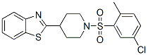 Piperidine, 4-(2-benzothiazolyl)-1-[(5-chloro-2-methylphenyl)sulfonyl]-(9ci) Structure,606082-22-8Structure