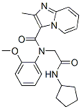 (9ci)-n-[2-(環(huán)戊基氨基)-2-氧代乙基]-n-(2-甲氧基苯基)-2-甲基-咪唑并[1,2-a]吡啶-3-羧酰胺結(jié)構(gòu)式_606116-09-0結(jié)構(gòu)式