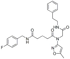 Pentanediamide, n-[(4-fluorophenyl)methyl]-n-(5-methyl-3-isoxazolyl)-n-[2-oxo-2-[(2-phenylethyl)amino]ethyl]-(9ci) Structure,606135-61-9Structure