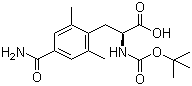 叔丁氧羰基-2,6-二甲基-4-甲酰胺基-L-苯丙氨酸結(jié)構(gòu)式_623950-02-7結(jié)構(gòu)式