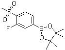 2-(3-氟-4-甲烷磺?；?苯基)-4,4,5,5-四甲基-[1,3,2]二噁硼烷結(jié)構(gòu)式_648904-85-2結(jié)構(gòu)式