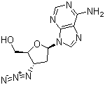 3’-疊氮-2’,3’-雙脫氧腺苷結(jié)構(gòu)式_66323-44-2結(jié)構(gòu)式