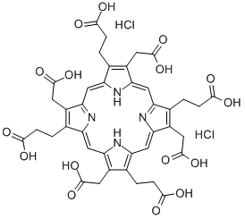 尿卟啉I二鹽酸鹽結(jié)構(gòu)式_68929-06-6結(jié)構(gòu)式