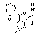 4-c-疊氮基-2,3-o-(1-甲基亞乙基)-尿苷結(jié)構(gòu)式_690271-27-3結(jié)構(gòu)式