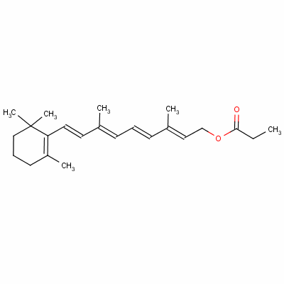 視黃基丙酸酯結構式_7069-42-3結構式