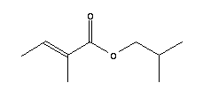 Isobutyl angelate Structure,7779-81-9Structure