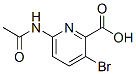 6-Acetylamino-3-bromopyridine-2-carboxylic acid Structure,882430-69-5Structure