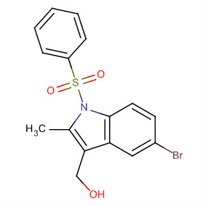 (5-Bromo-2-methyl-1-(phenylsulfonyl)-1h-indol-3-yl)methanol Structure,919295-68-4Structure