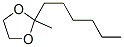 2-Hexyl-2-methyl-1,3-dioxolane Structure,937-94-0Structure