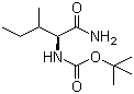 (L)-1-氨基-3-甲基-1-氧代-2-戊基氨基甲酸叔丁酯結(jié)構(gòu)式_94888-34-3結(jié)構(gòu)式