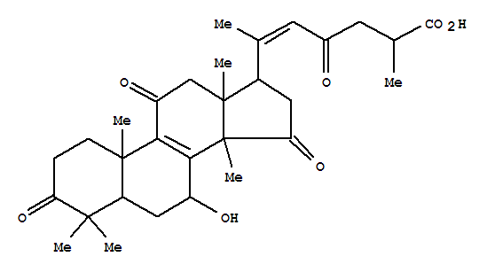 靈芝烯酸D結(jié)構(gòu)式_100665-43-8結(jié)構(gòu)式