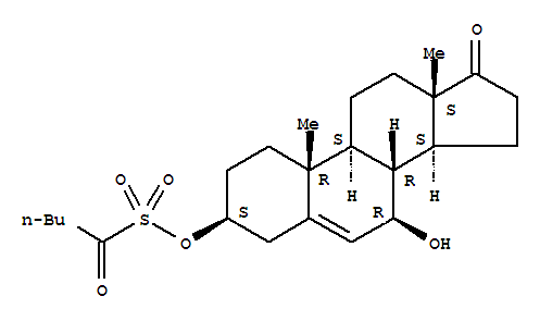 7-Hydroxy-17-oxoandrost-5-en-3-yl 1-oxo-1-pentanesulfonate Structure,216063-02-4Structure