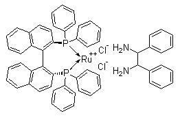 Dichloro[(s)-(-)-2,2-bis(diphenylphosphino)-1,1-binaphthyl][(1r,2r)-(+)-1,2-diphenylethylenediamine]ruthenium(ii) Structure,329735-87-7Structure