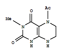 (8ci)-5-乙?；?5,6,7,8-四氫-3-甲基- 2,4-二氧四氫蝶啶結(jié)構(gòu)式_33130-61-9結(jié)構(gòu)式