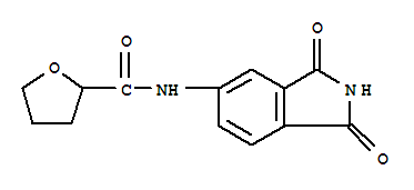 n-(2,3-二氫-1,3-二氧代-1H-異吲哚-5-基)四氫-2-呋喃羧酰胺結(jié)構(gòu)式_709013-05-8結(jié)構(gòu)式