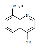  4-疏基-8-喹啉磺酸結(jié)構(gòu)式_71330-94-4結(jié)構(gòu)式