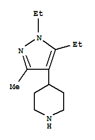 Piperidine, 4-(1,5-diethyl-3-methyl-1h-pyrazol-4-yl)-(9ci) Structure,773842-01-6Structure