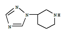 Piperidine, 3-(1h-1,2,4-triazol-1-yl)-(9ci) Structure,774511-83-0Structure