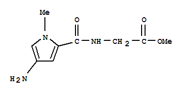 (9ci)-n-[(4-氨基-1-甲基-1H-吡咯-2-基)羰基]-甘氨酸甲酯結(jié)構(gòu)式_794529-77-4結(jié)構(gòu)式