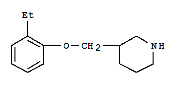 Piperidine, 3-[(o-ethylphenoxy)methyl]-(8ci) Structure,802037-46-3Structure